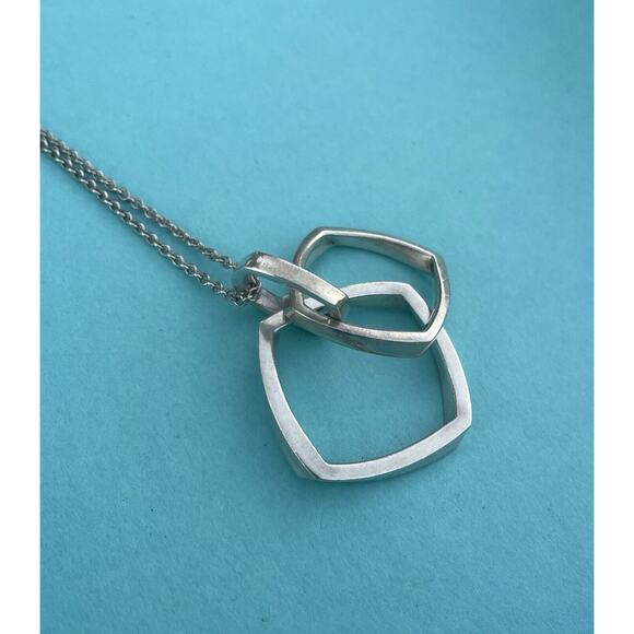 Tiffany & Co. Triple Torque Frank Gehry Pendant Necklace Silver Drop Dangle 925 - Picture 11 of 12